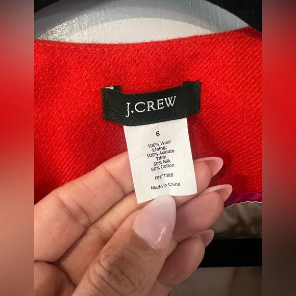 J Crew Wool Astrid Jacket Liberty Floral Blazer Size 6 - Picture 2 of 9